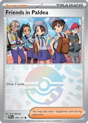 Pokemon Singles - Prismatic Evolutions - Friends in Paldea 109/131 - Poke ball