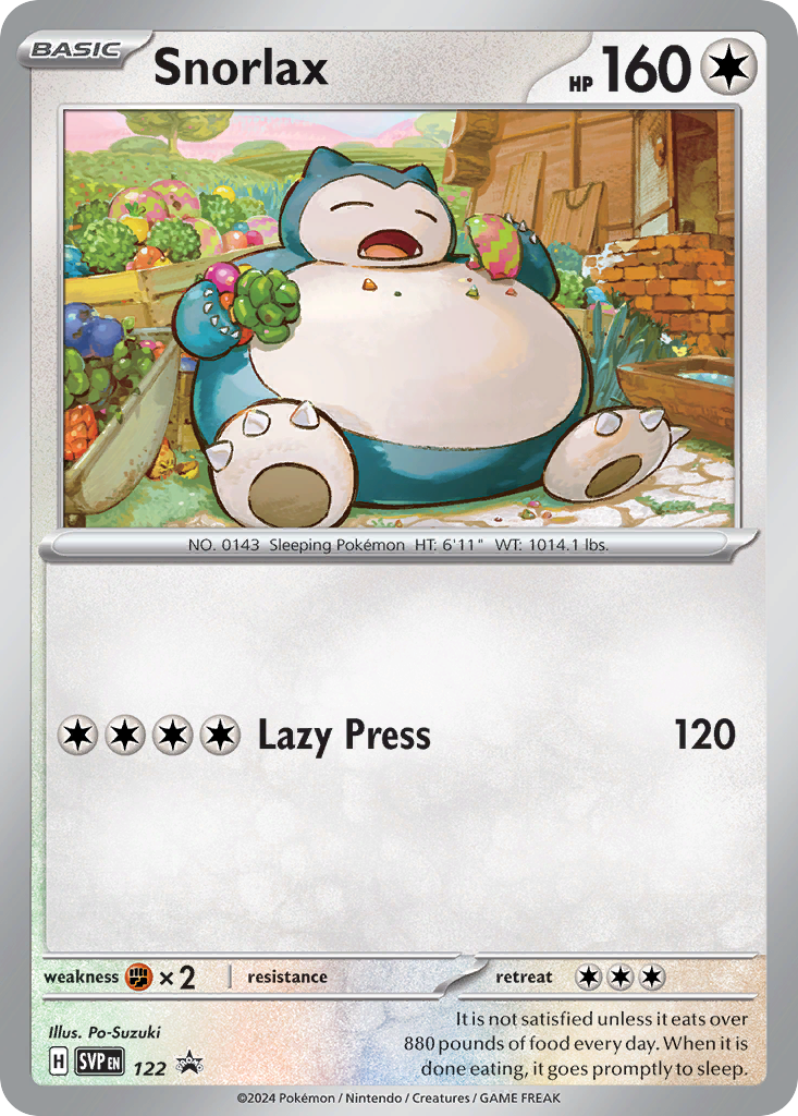 Pokemon Singles - Scarlet & Violet Black Star Promos - Snorlax SVP122