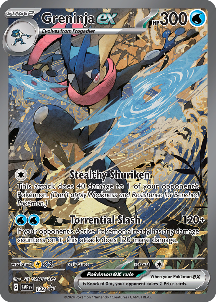 Pokemon Singles - Scarlet & Violet Black Star Promos - Greninja ex 132/165