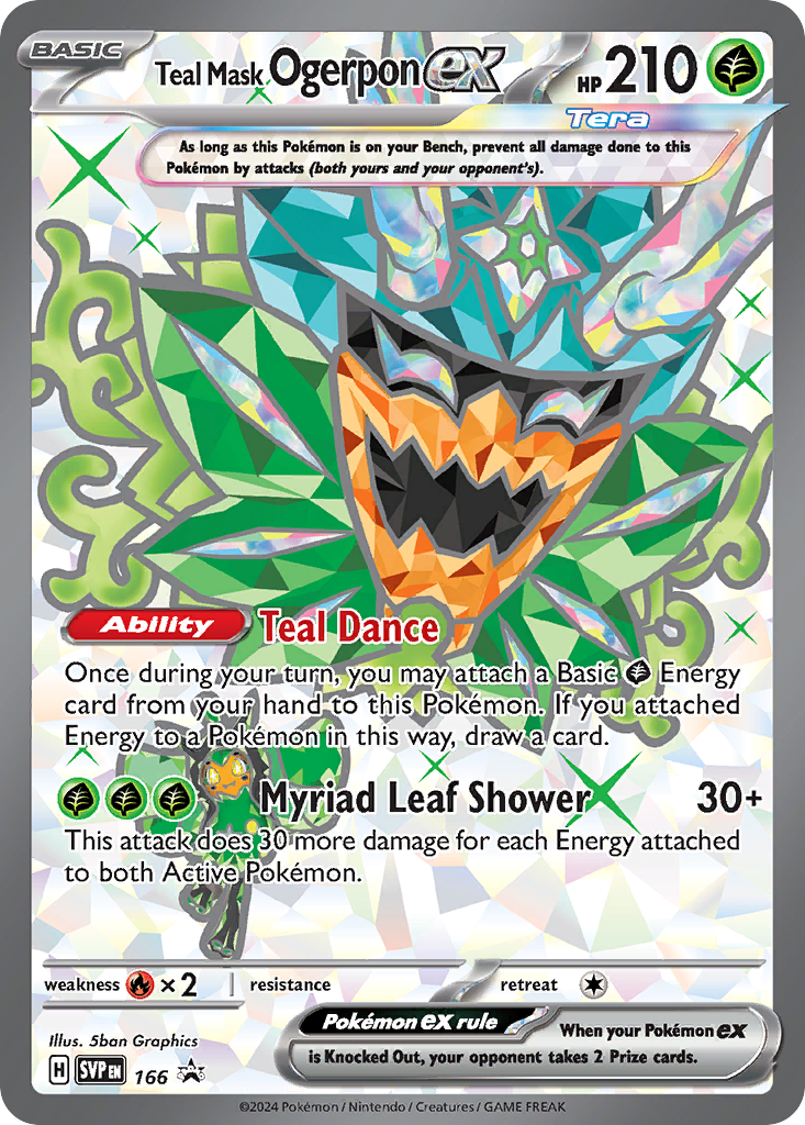 Pokemon Singles - Scarlet & Violet Promos - Teal Mask Ogerpon ex SVP166