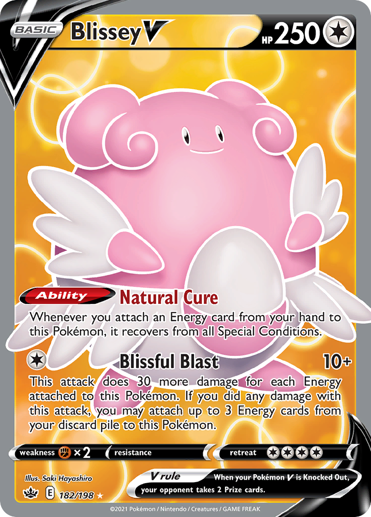 Pokemon Singles - Chilling Reign - Blissey V 182/198