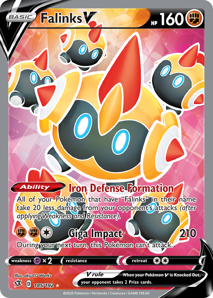 Pokemon Singles - Rebel Clash - Falinks V 185/192