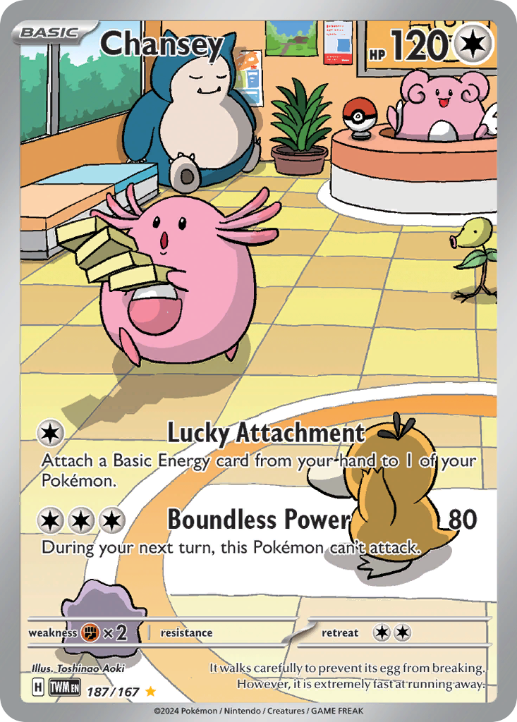 Pokemon Singles - Twilight Masquerade - Chansey 187/167