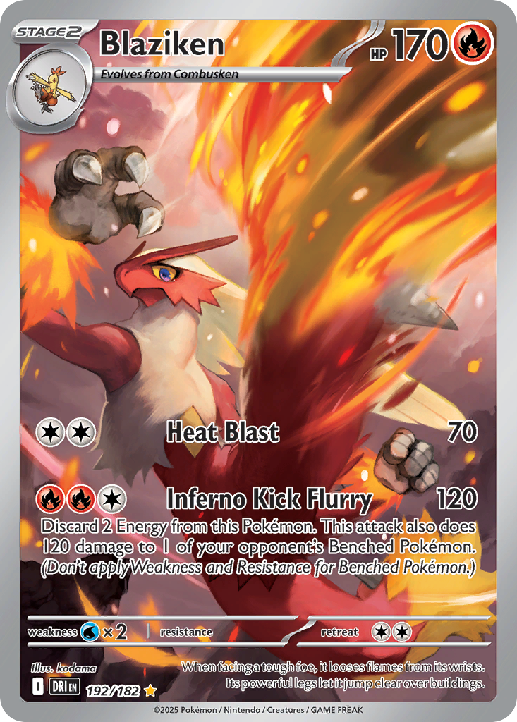 Pokemon Singles - Destined Rivals - Blaziken 192/182