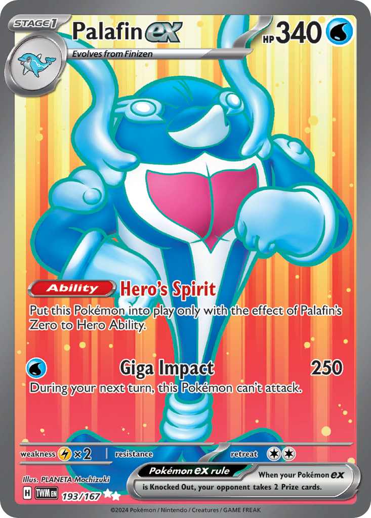Pokemon Singles - Twilight Masquerade - Palafin ex 193/167