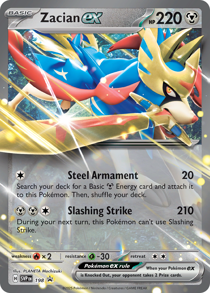 Pokemon Singles - Scarlet & Violet Promos - Zacian ex SVP198