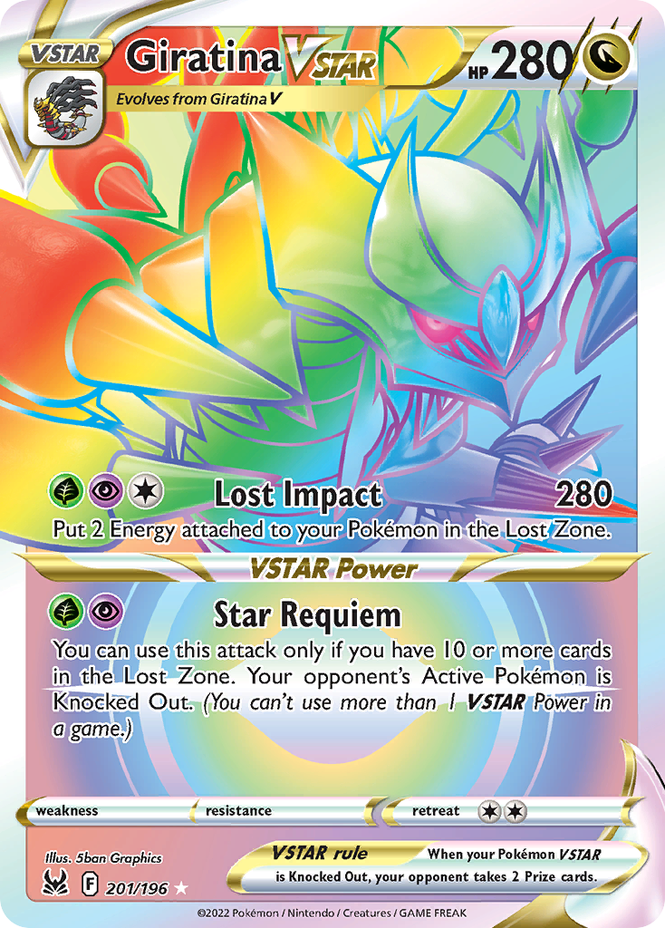 Pokemon Singles - Lost Origin - Giratina VSTAR 201/196
