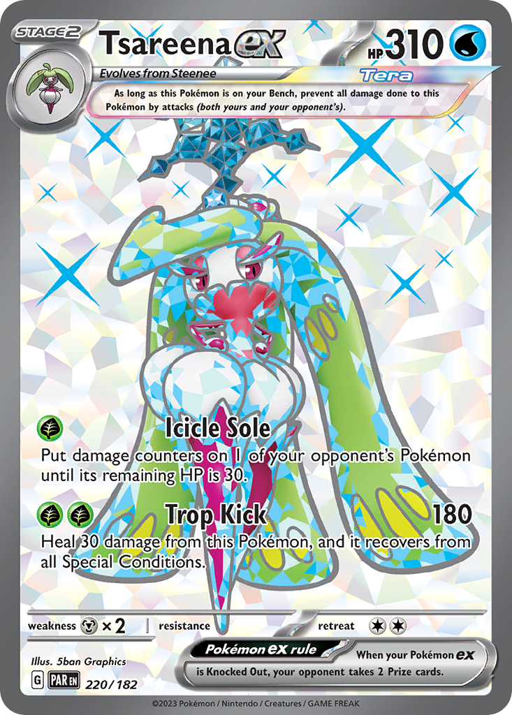 Pokemon Singles - Paradox Rift - Tsareena ex 220/182