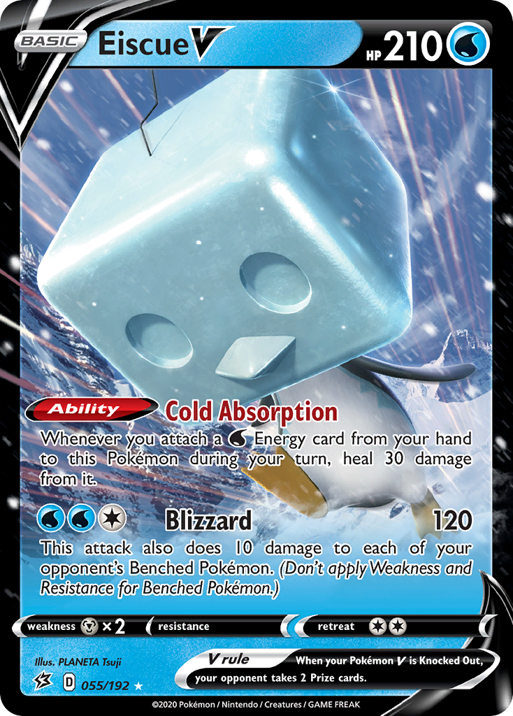 Pokemon Singles - Rebel Clash - Eiscue V 55/192