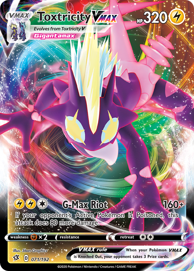 Pokemon Singles - Rebel Clash - Toxtricity VMAX 071/192