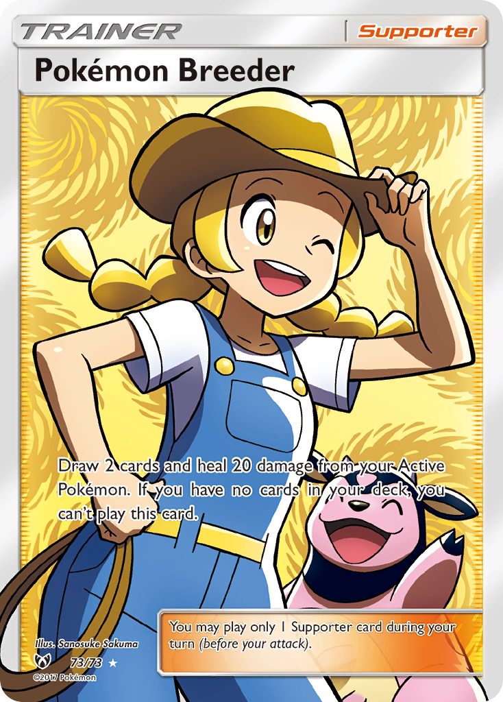 Pokemon Singles - Shining Legends - Pokémon Breeder 73/73
