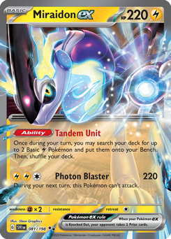Pokemon Singles - Scarlet and Violet - Miraidon ex 081/198