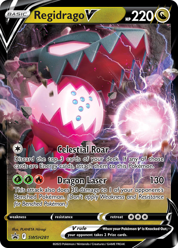 Pokemon Singles - SWSH Black Star Promos - Regidrago V SWSH281