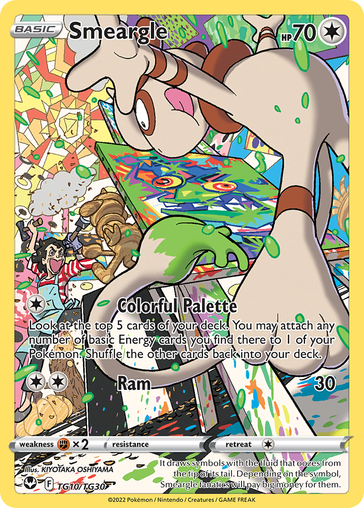 Pokemon Singles - Silver Tempest Trainer Gallery - Smeargle TG10/TG30