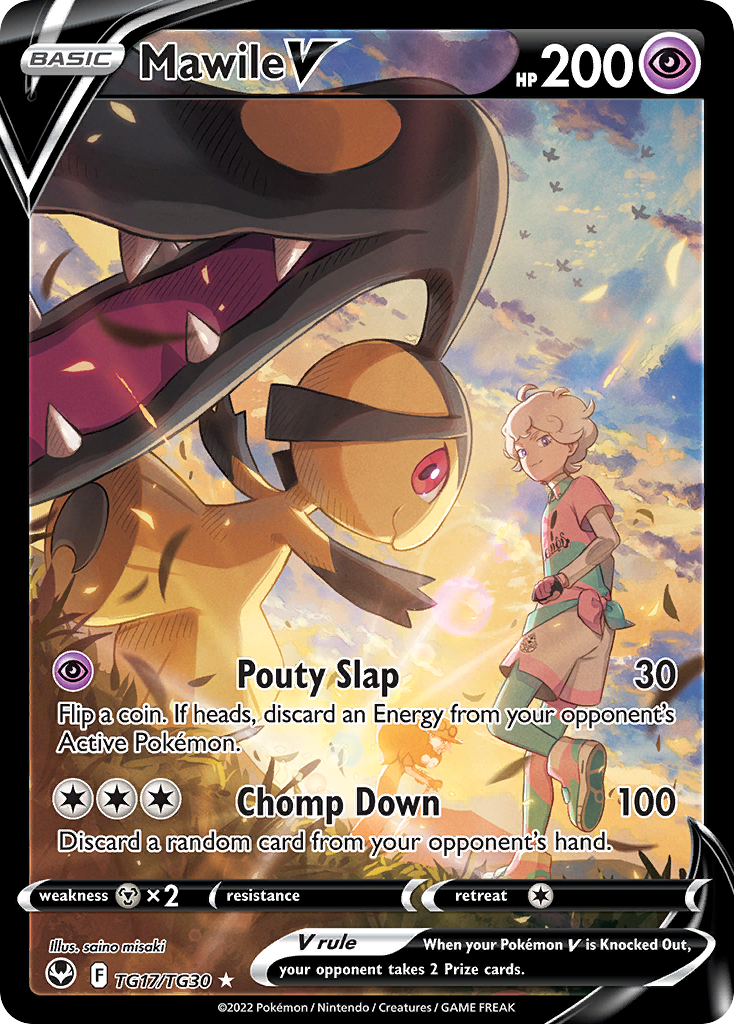 Pokemon Singles - Silver Tempest - Mawile V TG17/195