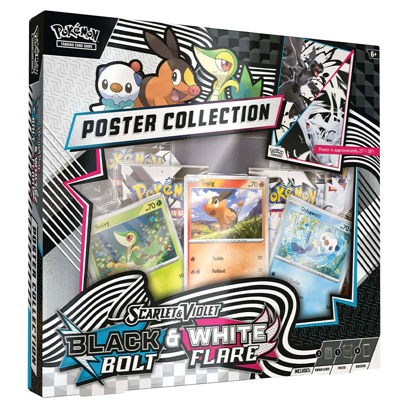 Coming Soon - Pre-Order: Pokemon - Scarlet & Violet 10.5 - Black Bolt & White Flare Unova Poster Collection