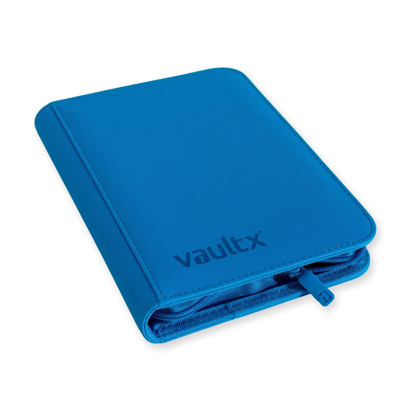 Vault X - 4-Pocket Exo-Tec® - Zip Binder - NEON BLUE