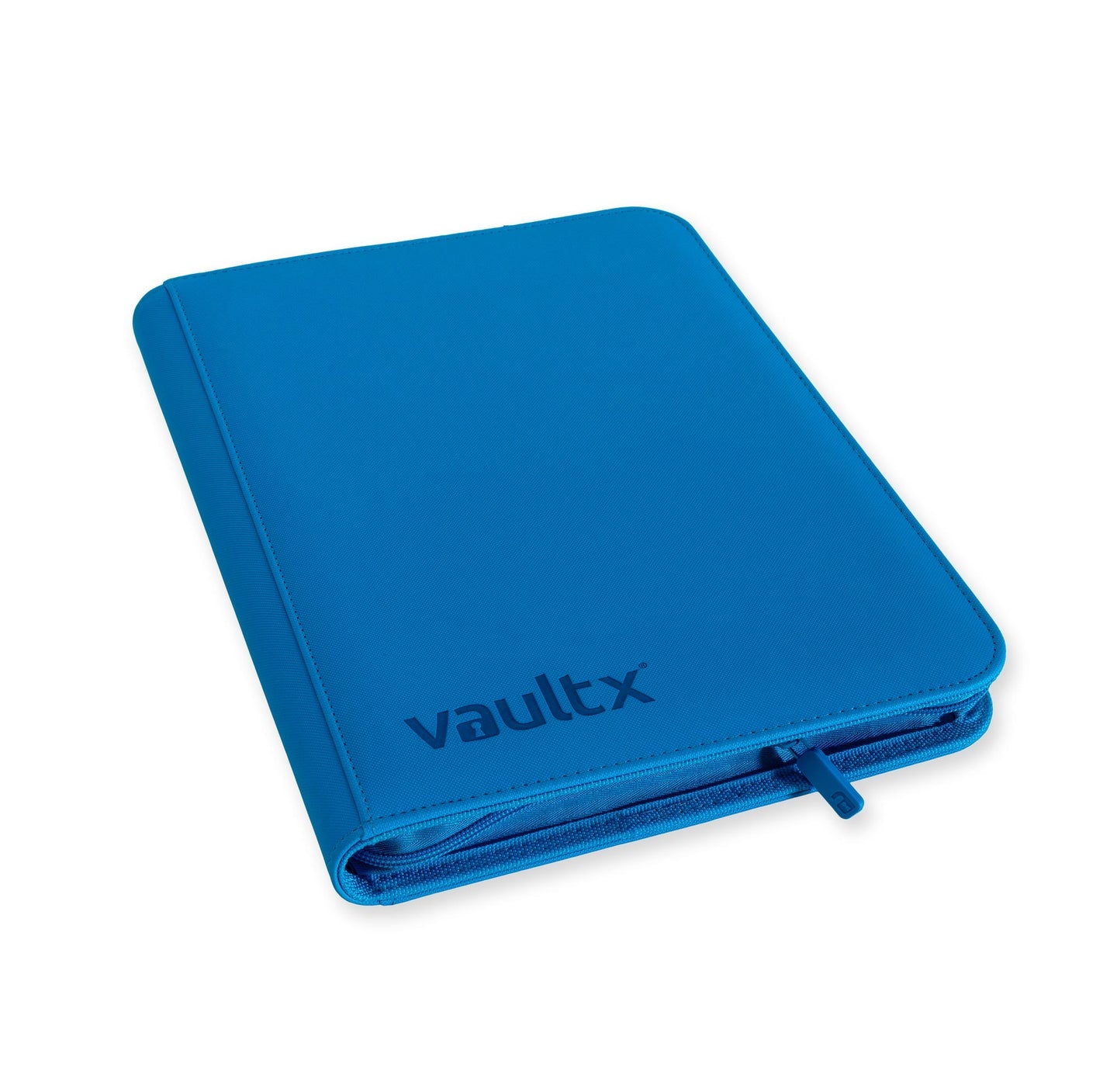 Vault X - 9-Pocket Exo-Tec® - Zip Binder - NEON BLUE