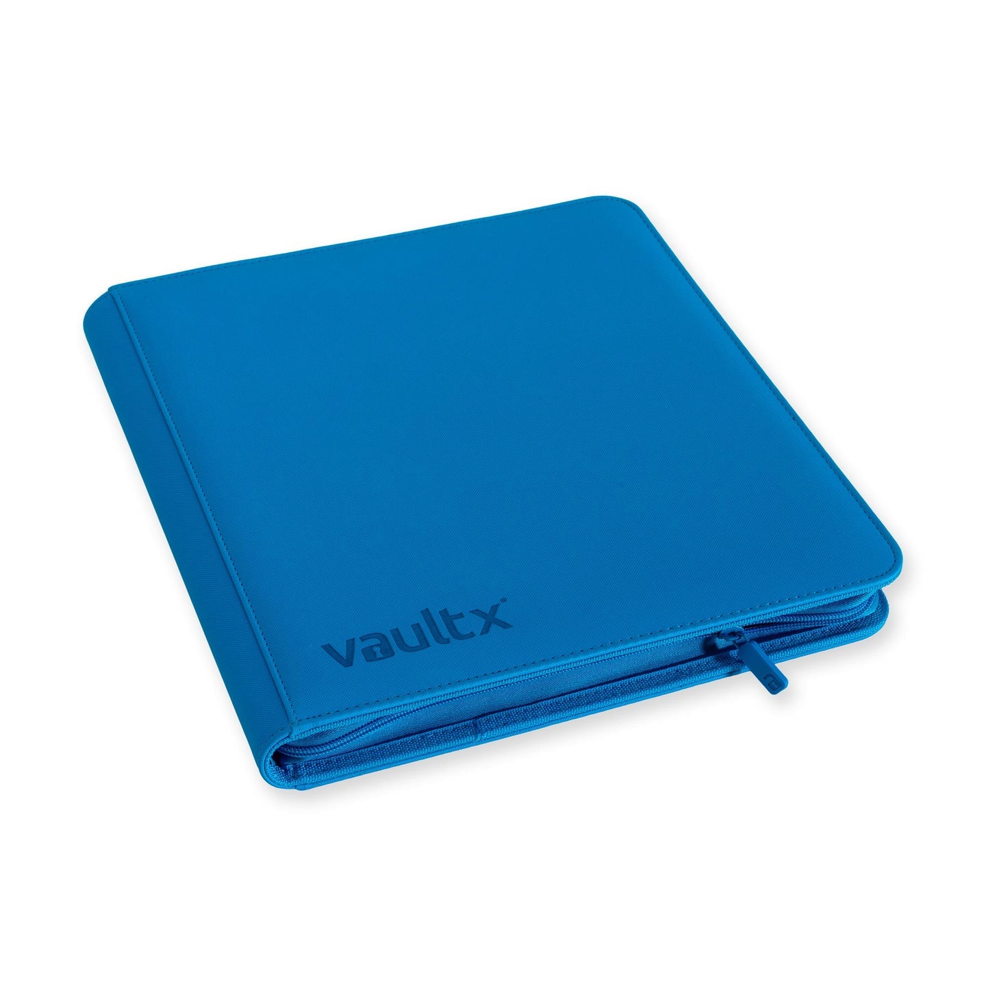 Vault X - 12-Pocket Exo-Tec® - Zip Binder - NEON BLUE