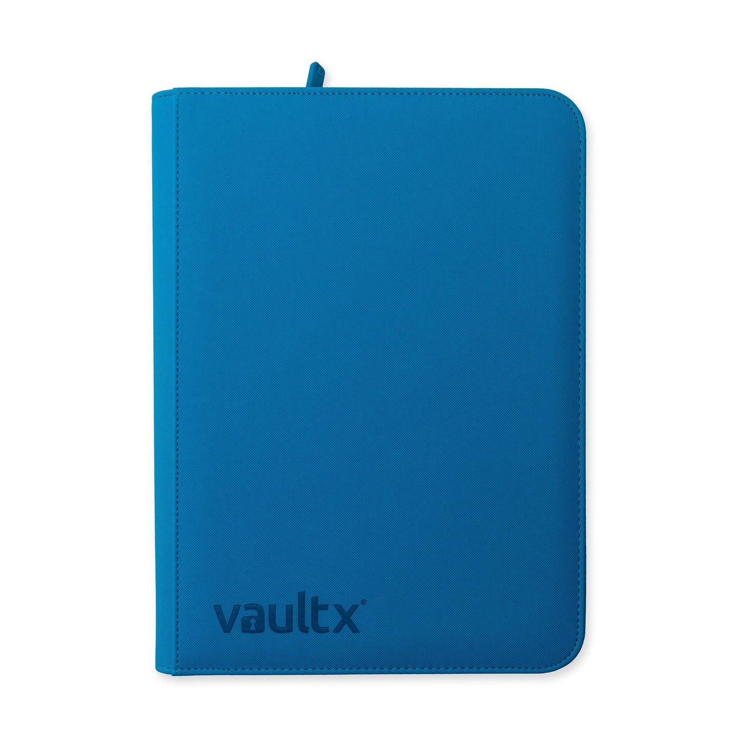 Vault X - 9-Pocket Exo-Tec® - Zip Binder - NEON BLUE