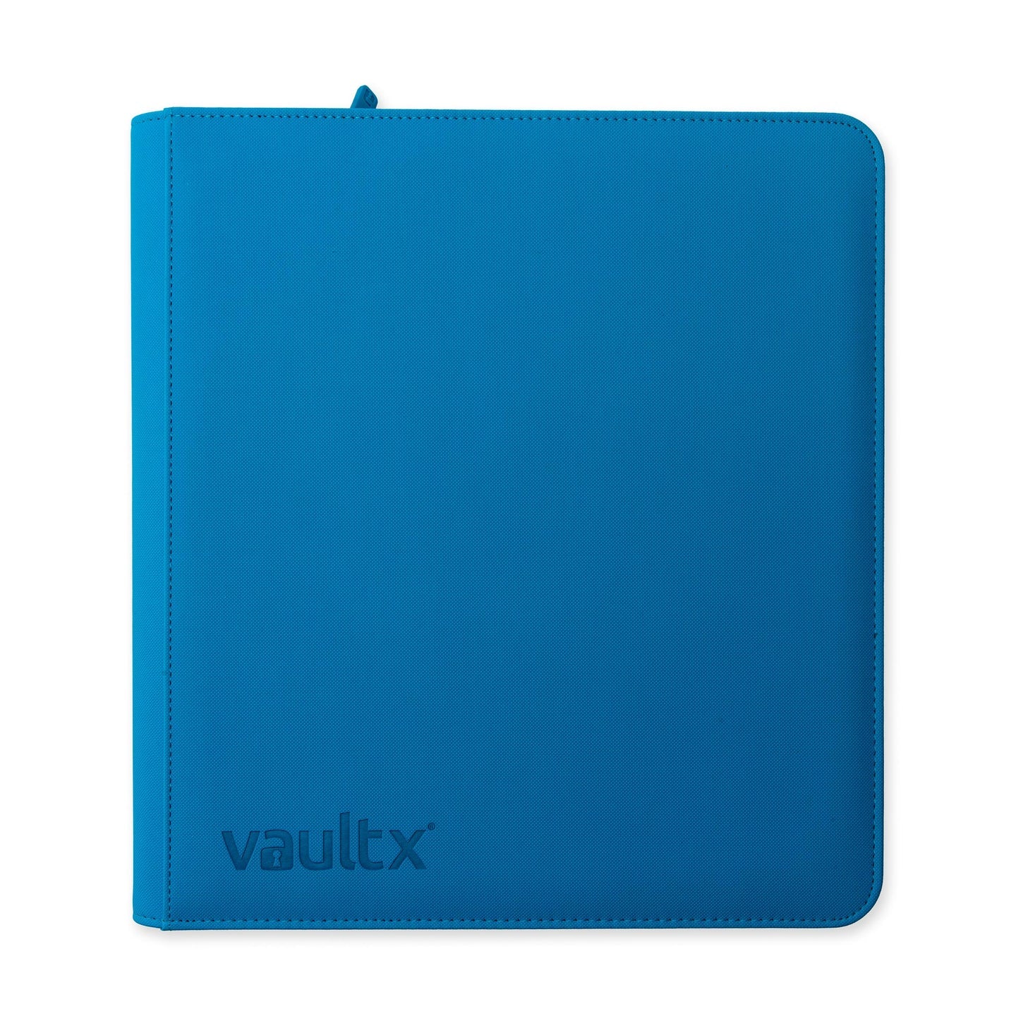 Vault X - 12-Pocket Exo-Tec® - Zip Binder - NEON BLUE
