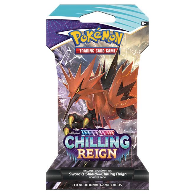 Pokemon - Chilling Reign: Booster Pack (10 Cards) - Sleeved