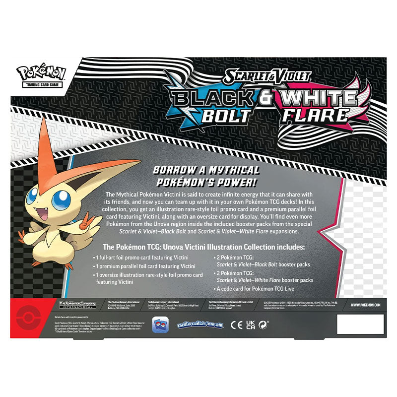 Pokemon - Scarlet & Violet 10.5 - Black Bolt & White Flare Unova Victini Illustration Collection
