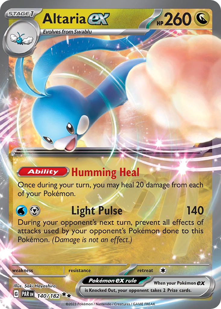 Pokemon Singles - Paradox Rift - Altaria ex 140/182