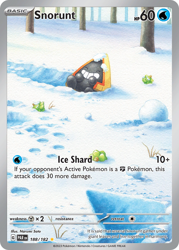 Pokemon Singles - Paradox Rift - Snorunt 188/182