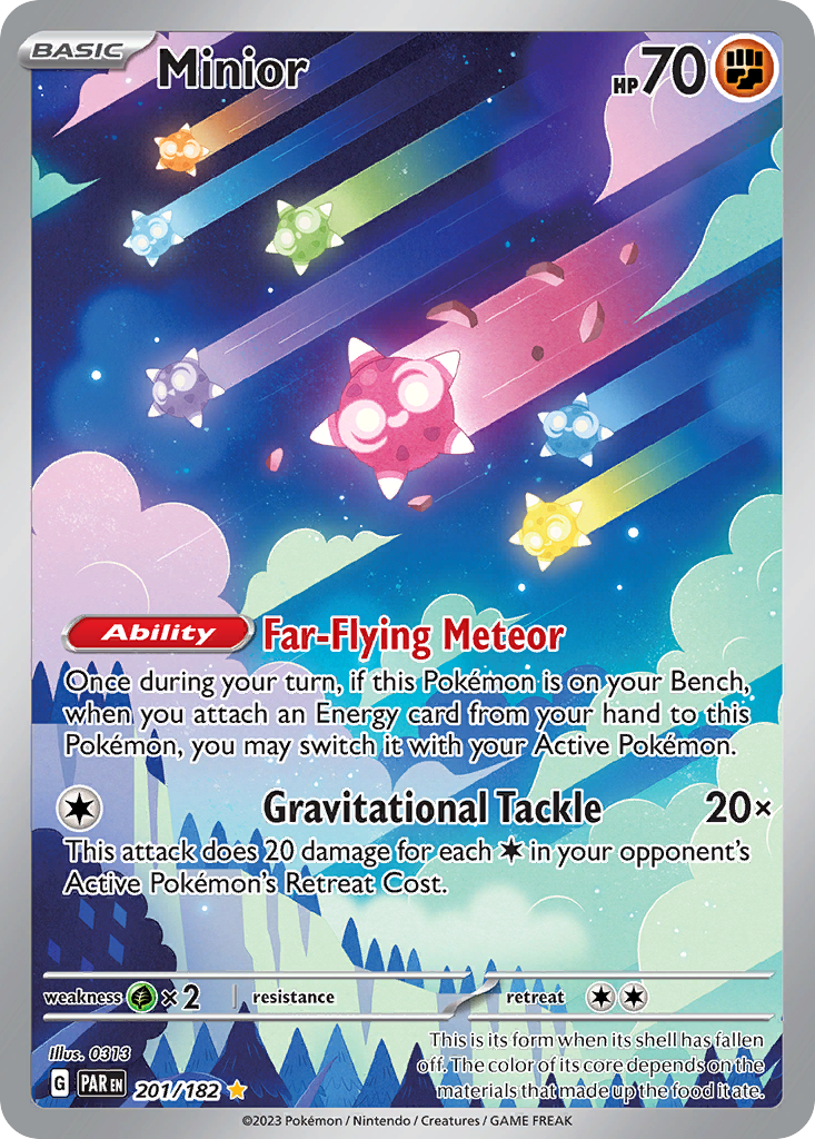 Pokemon Singles - Paradox Rift - Minior 201/182