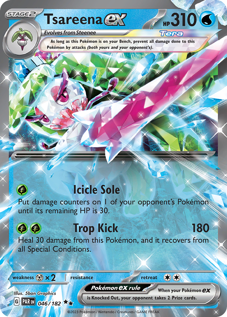 Pokemon Singles - Paradox Rift - Tsareena ex 046/182
