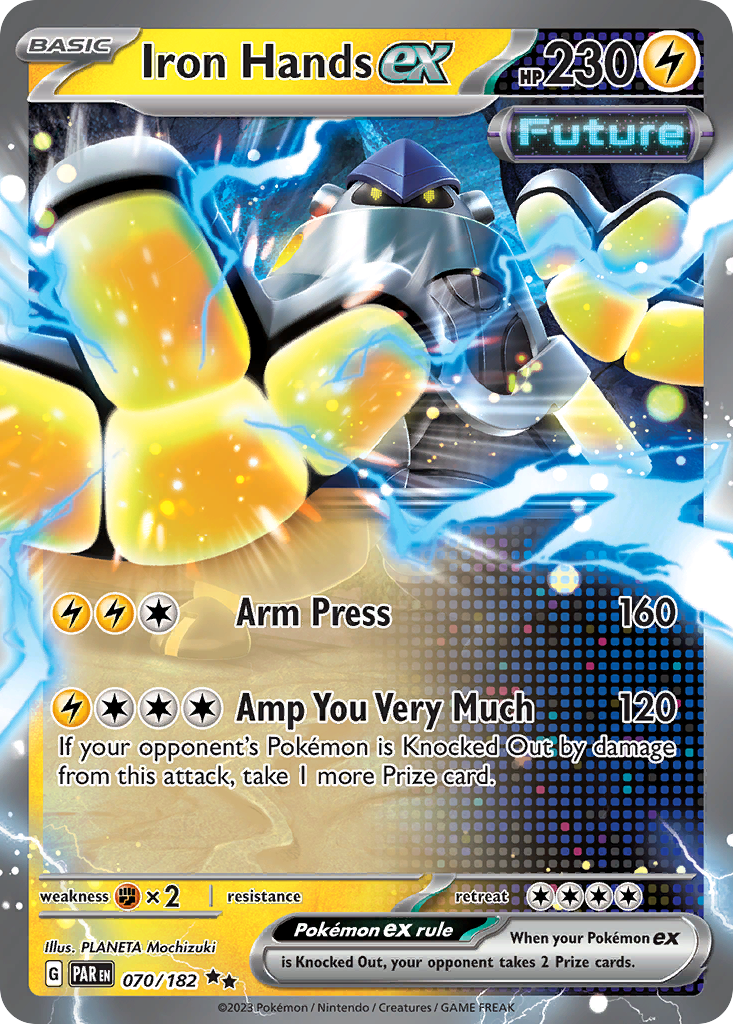 Pokemon Singles - Paradox Rift - Iron Hands ex 070/182