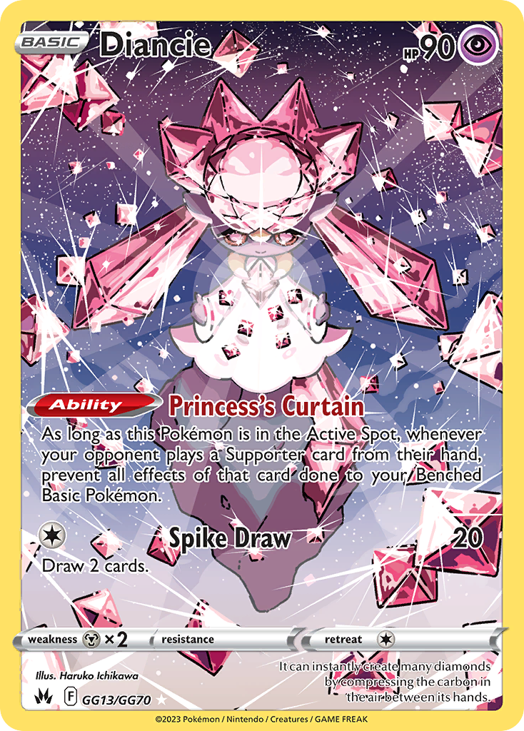 Pokemon Singles - Crown Zenith Galarian Gallery - Diancie GG13/GG70