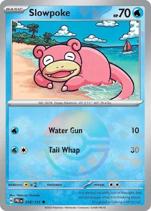 Pokemon Singles - Prismatic Evolutions - Slowpoke 18/131 - Poke Ball