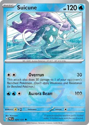 Pokemon Singles - Prismatic Evolutions - Suicune 024/131  - Poke ball
