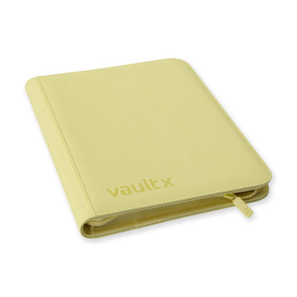 Vault X - 9-Pocket Exo-Tec® - Zip Binder - PASTEL YELLOW