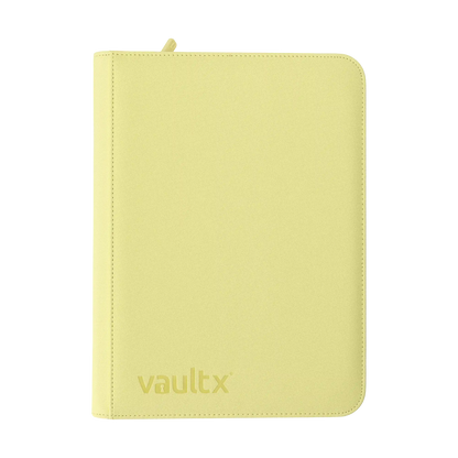 Vault X - 9-Pocket Exo-Tec® - Zip Binder - PASTEL YELLOW