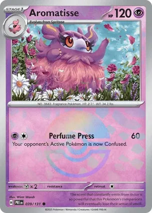 Pokemon Singles - Prismatic Evolutions - Aromatisse 039/131 - Poke ball