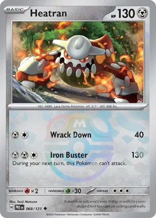 Pokemon Singles - Prismatic Evolutions - Heatran 068/131 - Master Ball