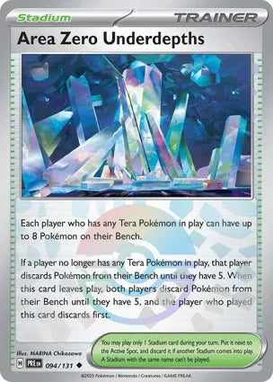 Pokemon Singles - Prismatic Evolutions - Area Zero Underdepths 094/131 - Poke ball