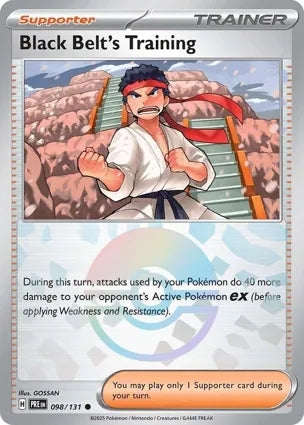 Pokemon Singles - Prismatic Evolutions - Black Belt's Training - 098/131
