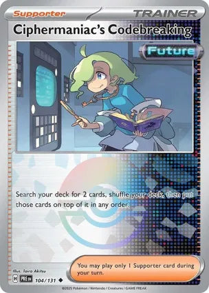 Pokemon Singles - Prismatic Evolutions - Ciphermaniac's Codebreaking 104/131 - Poke ball