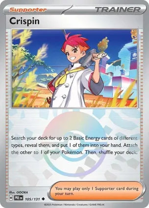 Pokemon Singles - Prismatic Evolutions - Crispin 105/131 - Poke ball