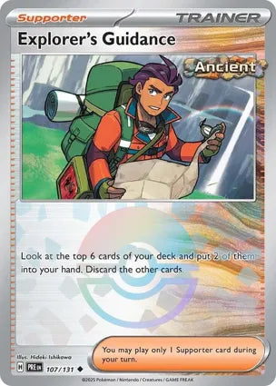 Pokemon Singles - Prismatic Evolutions - Explorer's Guidance 107/131 - Poke ball