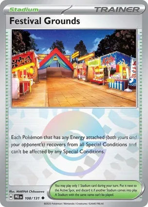Pokemon Singles - Prismatic Evolutions - Festival Grounds 108/131 - Poke ball