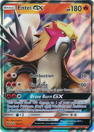 Pokemon Singles - Shining Legends - Entei-GX 10a/73