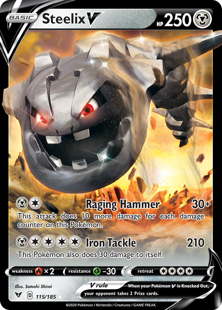 Pokemon Singles - Vivid Voltage - Steelix V 115/185