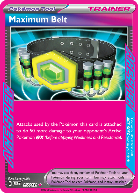 Pokemon Singles - Prismatic Evolutions - Maximum Belt 117/131