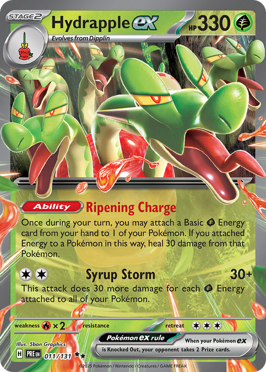 Pokemon Singles - Prismatic Evolutions - Hydrapple ex 011/131