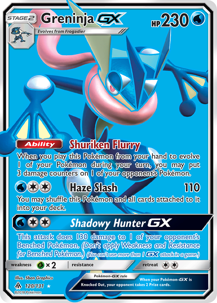 Pokemon Singles - Forbidden Light - Greninja-GX 120/131